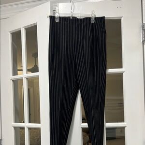 Black Pinstripe Pants